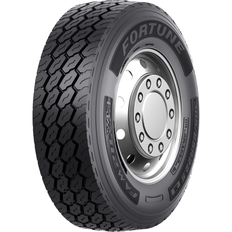 tire three-quarter view