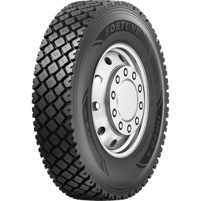 tire three-quarter view