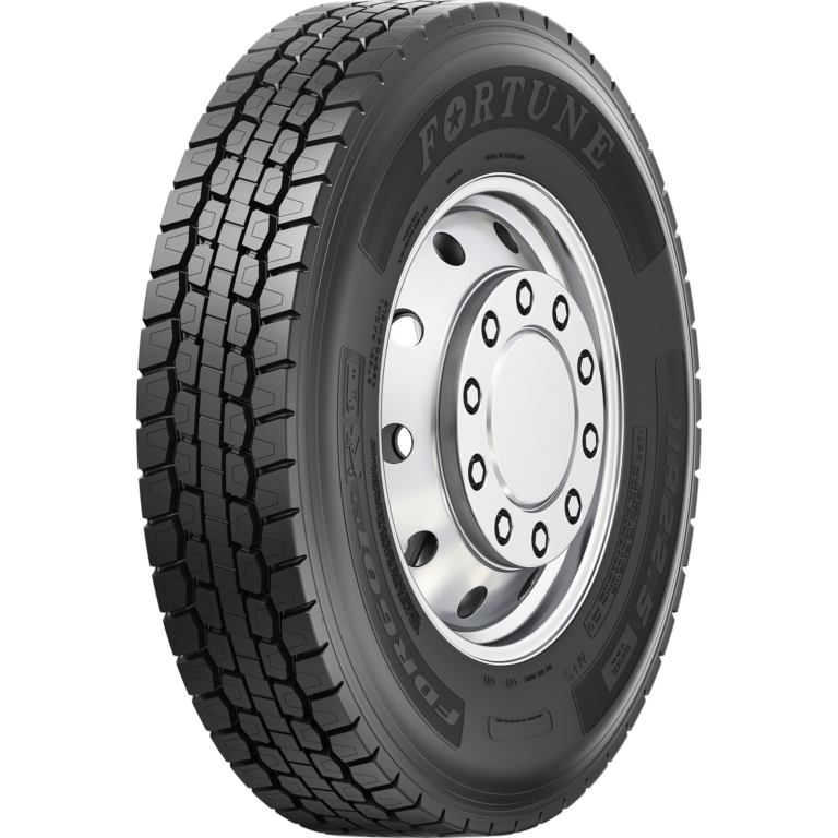 tire three-quarter view