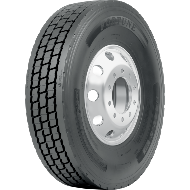 tire three-quarter view