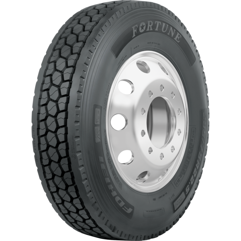 tire three-quarter view