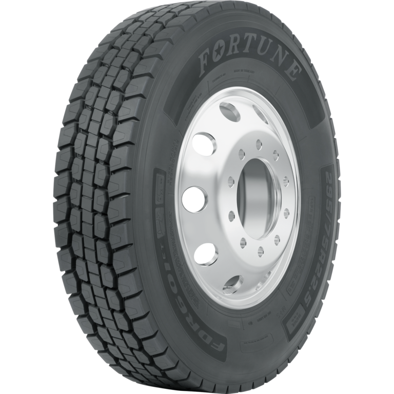 tire three-quarter view