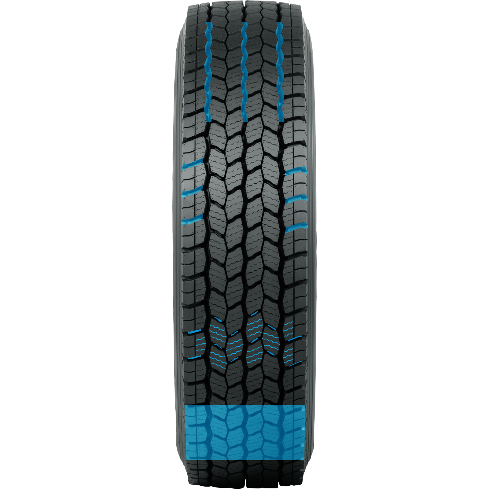 tire tread view