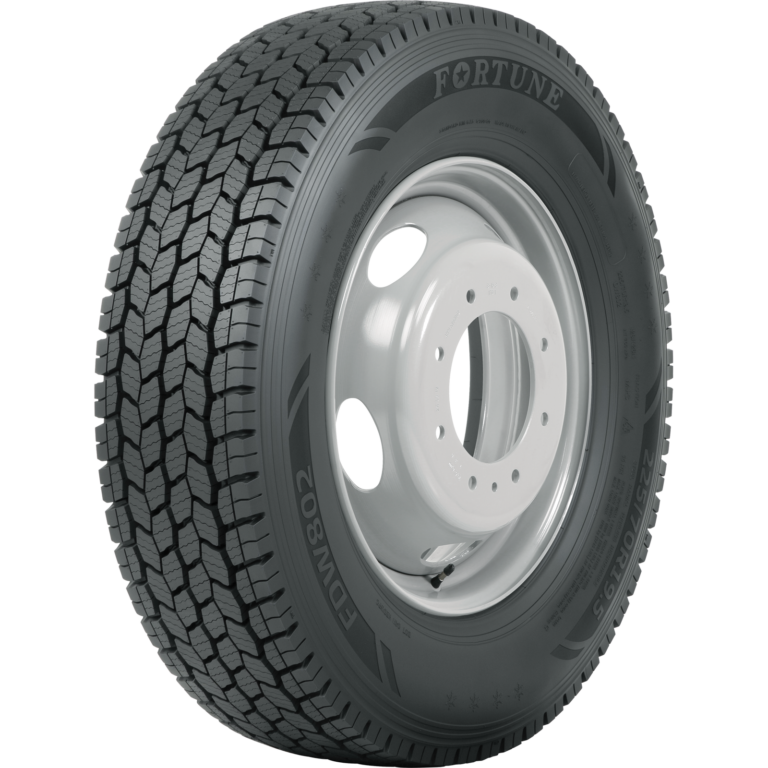 tire three-quarter view