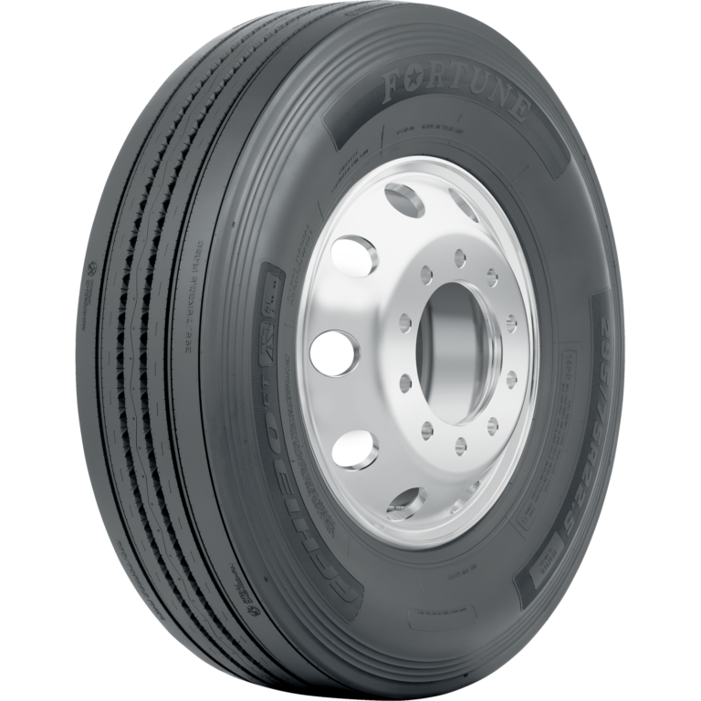 tire three-quarter view