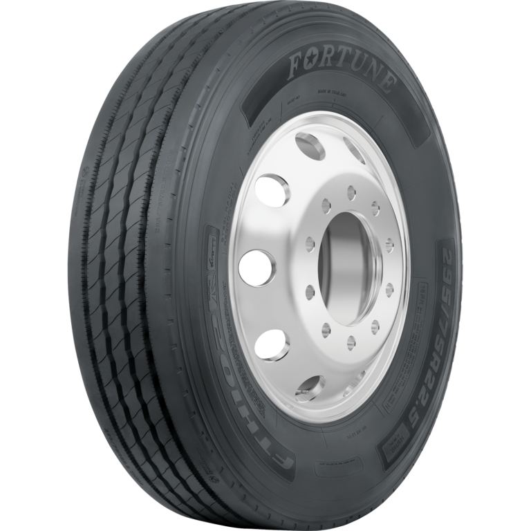 tire three-quarter view