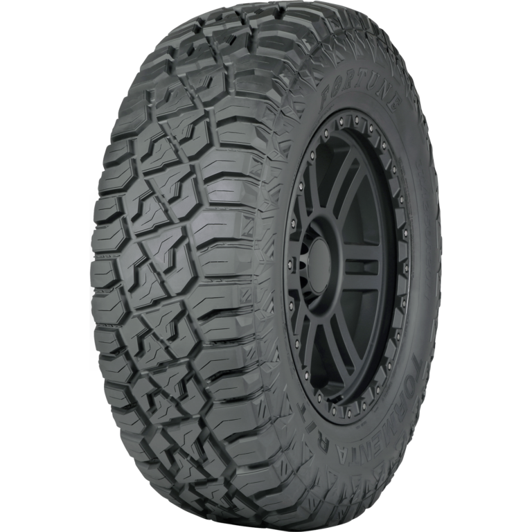 tire three-quarter view