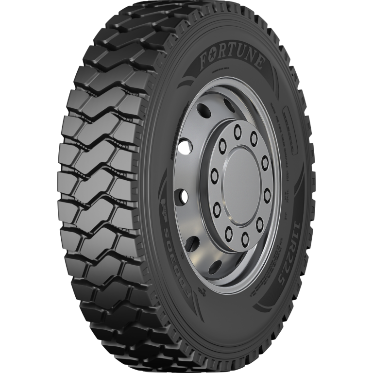 tire three-quarter view