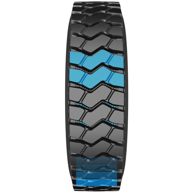 tire tread view